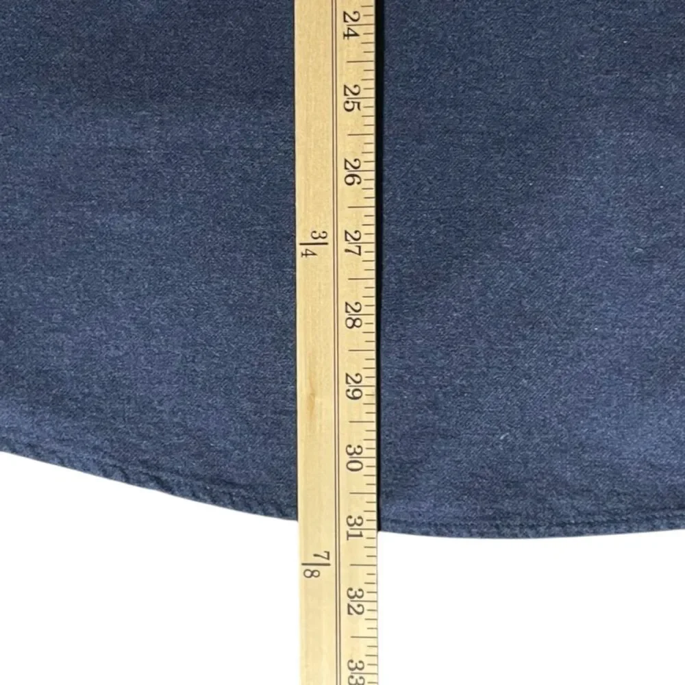 UNTUCKit Sherwood Navy Blue Flannel Shirt Relaxed Fit Mens XXL